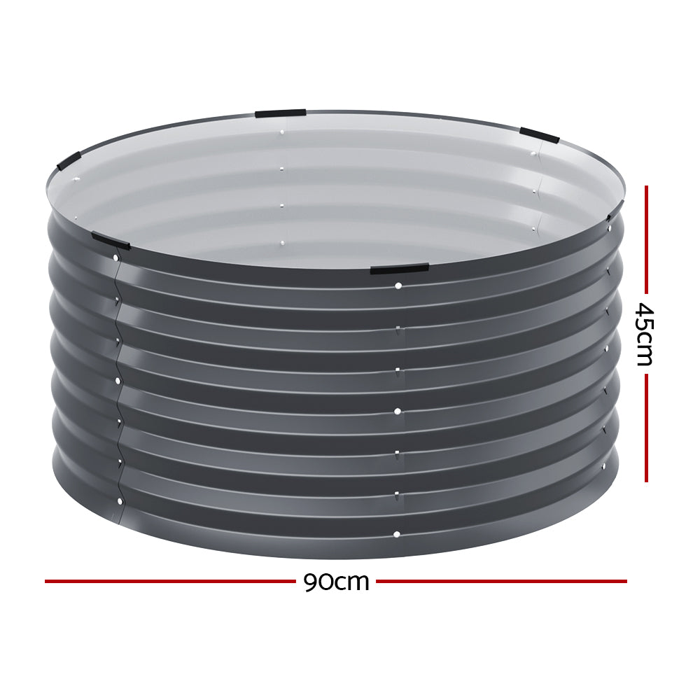 90cm x 45cm corrugated metal fire pit ring for outdoor use, ideal for Australian backyards
