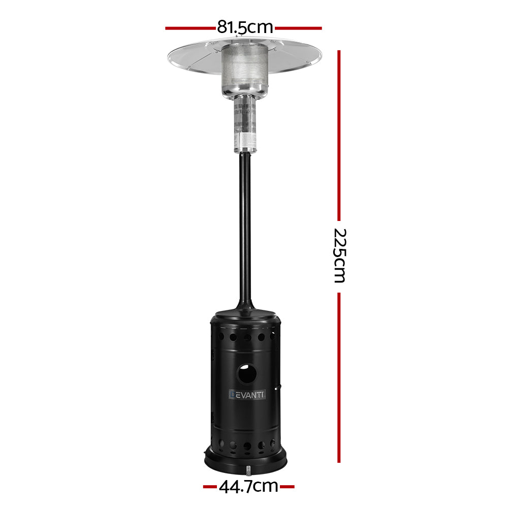 Devanti Gas Patio Heater side view