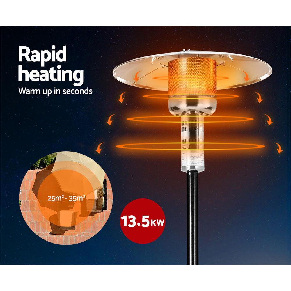 Devanti Gas Patio Heater package contents