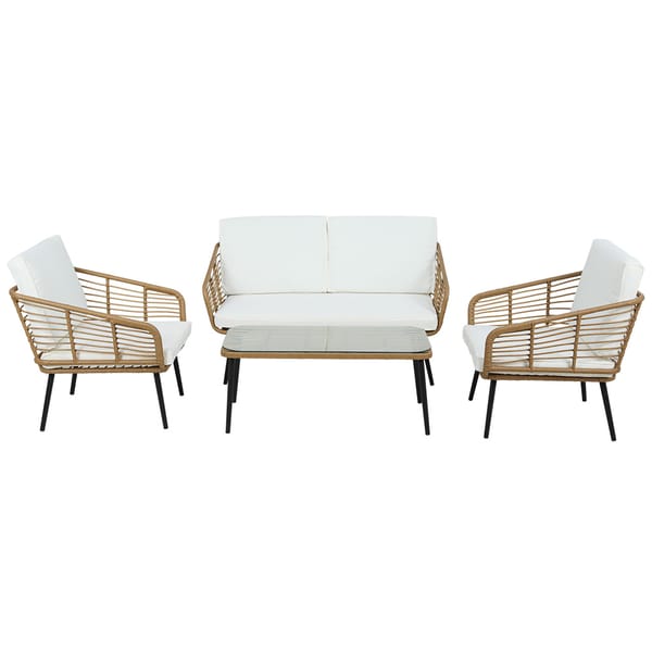 Rattan Outdoor Lounge Set with Coffee Table