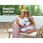 Rattan Outdoor Lounge Set with Coffee Table