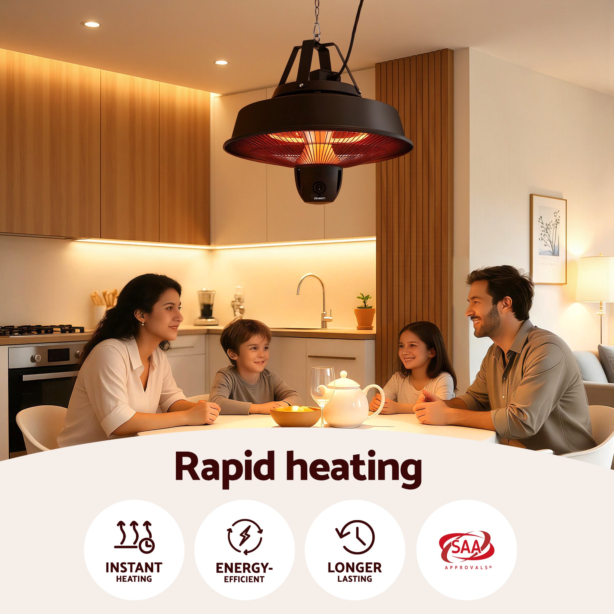 Devanti ceiling heater remote control