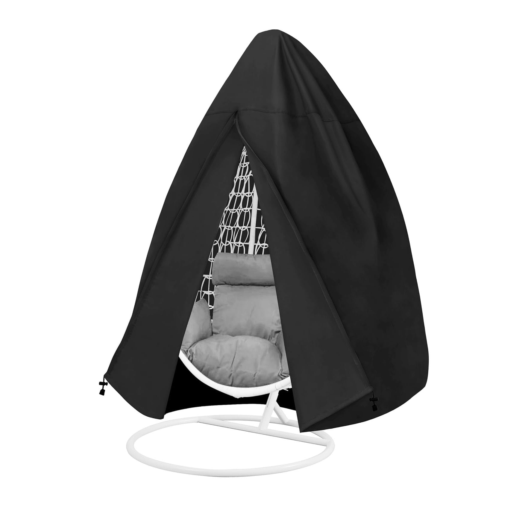 Black Heavy Duty Hanging Egg Chair Weather Shield Cover